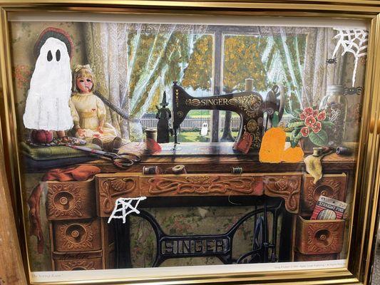 Viral spooky painting