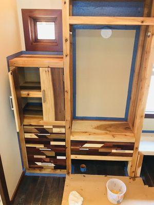 Small wooden closet!