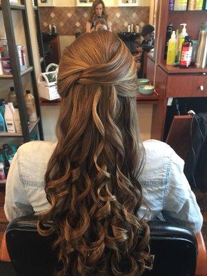 Simple and elegant updo done by Andrea