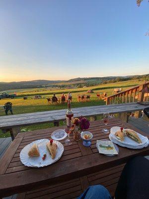 The view from deck.