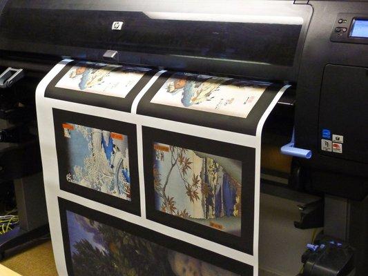 Our full service print and digital department offers fine art printing, hi resolution scanning, art reproduction, and digital restoration.