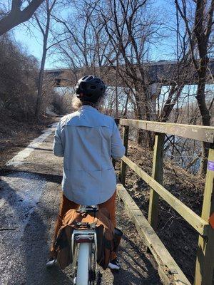 Lower Fort Snelling loop 4/12/23 less than a mile of intermittent slush.