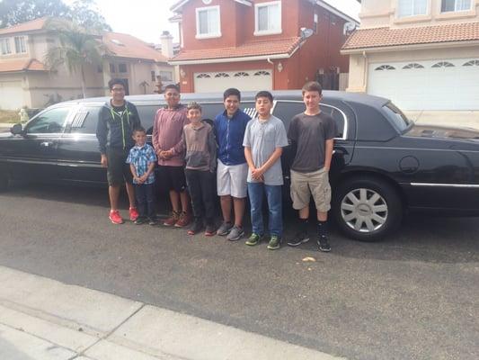 No better surprise than a limo picking u and ur friends up from school for your 13th birthday!