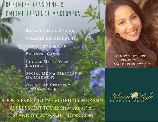 Receive your complimentary 1-1 Online Branding and Visibility Assessment today ($197 value)