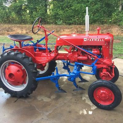 1947 Farmall Cub. Complete restoration including engine rebuild, Transmission and Cultivators.