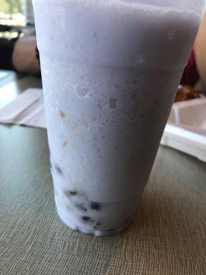 Taro "boba tea"  Wasted $5 No flavor.  Tapioca tastes like it's been sitting out.