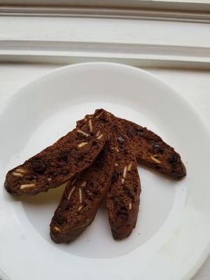 Triple Chocolate Cherry Biscotti