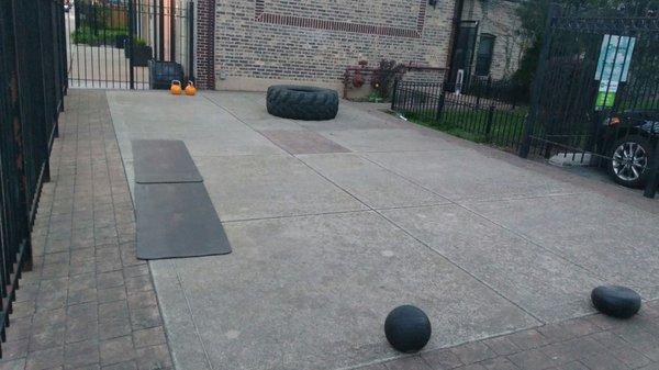 Outdoor space available for personal training and groups