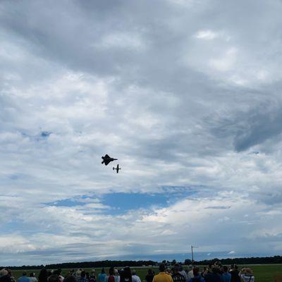 F-22 and Mustang P51