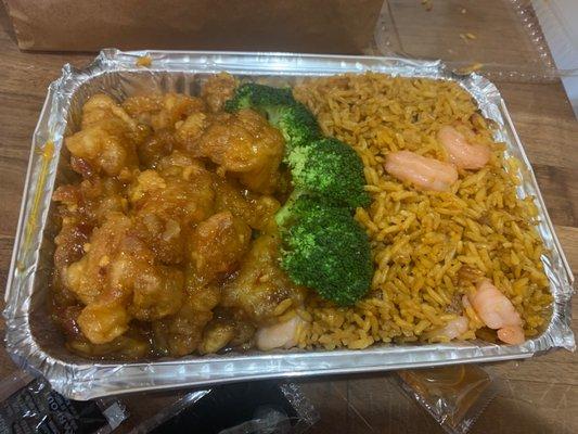 General Tso chicken combo