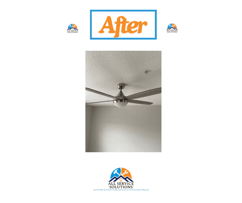 ceiling fan replacement and installation