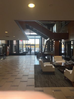 The lobby of Spaulding Rehabilitation outpatient Center