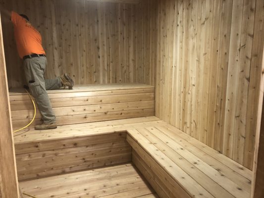 Sauna at YMCA Westborough Ma