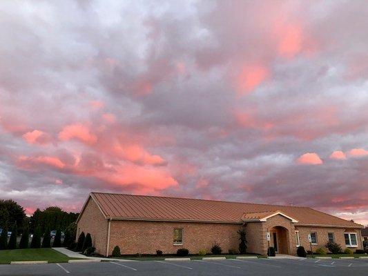 The Sky behind Center for Holistic Medicine is so calming.