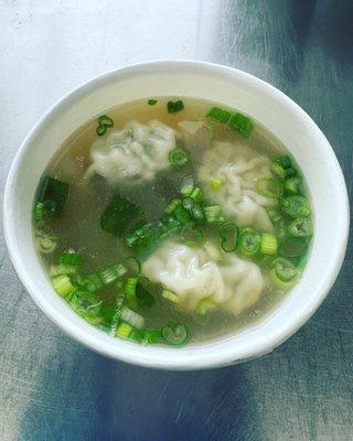 Chicken cilantro wonton soup