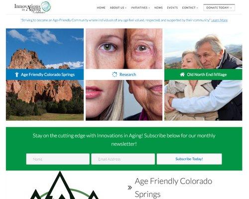 Colorado Springs Nonprofit / NGO website offering donations, custom forms and is easily edited!