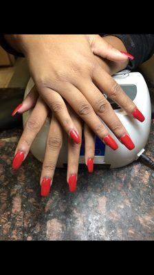 Full set with gel polish