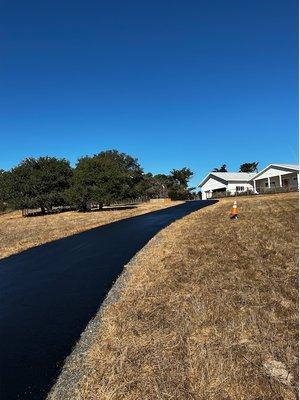 Driveway slurry seal