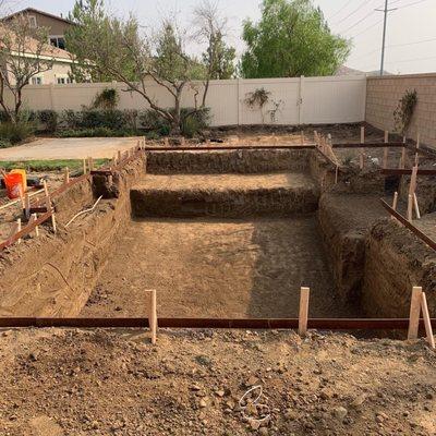 Pool excavation