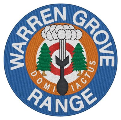 embroidered logo for warren grove range