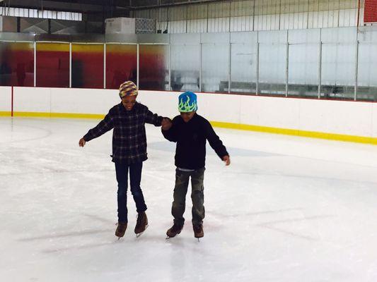 Groupon offers awesome deals for this skating rink--$10 for 2 to ice skate including ice skates rental!