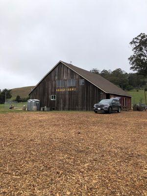 The historic barn at 79 North St., Pescadero, CA