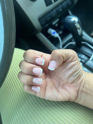 Powder French tip ! I love their work !$100% recommend!