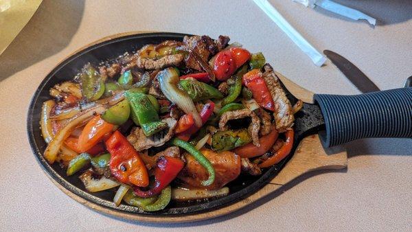 Beef fajitas