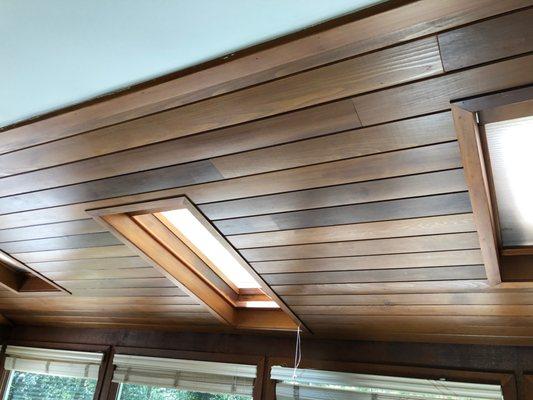 Sunroom ceiling