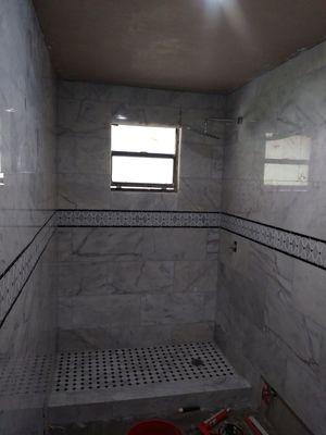 Tile installation (shower)