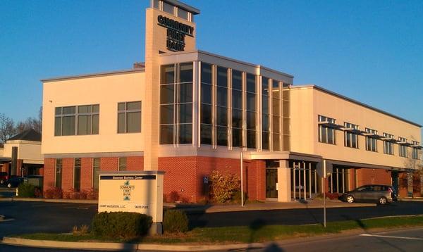 We are in the second floor of this bank building on the North side of Shawnee Mission Parkway.