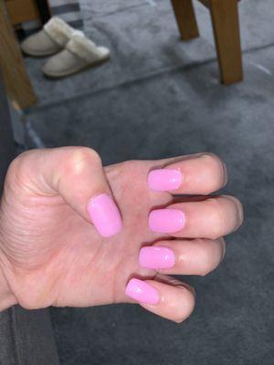 pink dip with tips