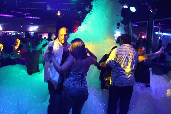 Some customers enjoying one of our favorite parties, a Foam & Glow!