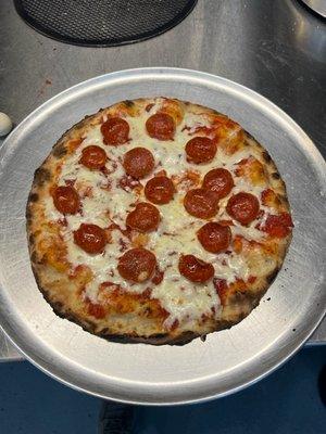 Medium pepperoni pizza - love those pepperoni