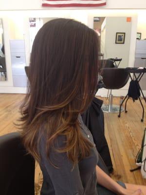 ombre and cut