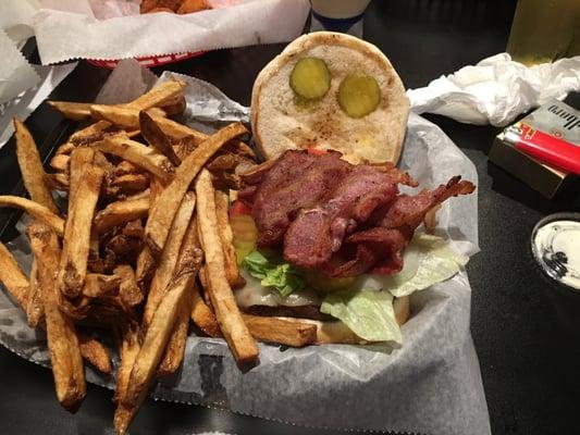 Bacon overload with fries