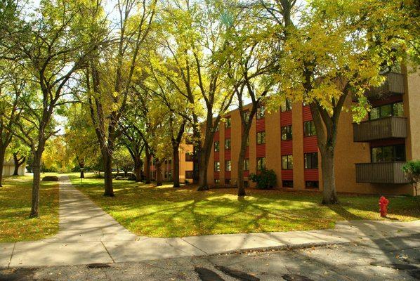 Campus dorms.