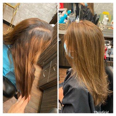 Before&After Color correction, Haircut&Style 
By Neda