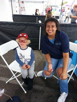 We met lots of new friends, old and young, at the Buy Local and Fitness Festival in Santa Monica!