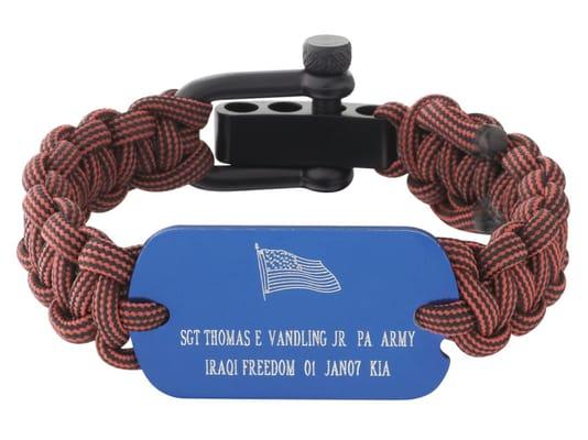 Iraqi Freedom KIA Paracord Bracelet