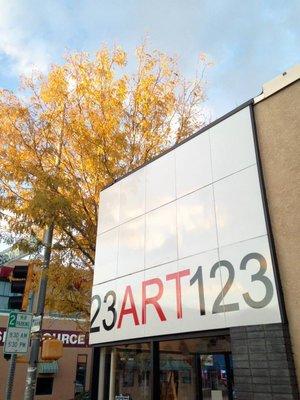 ART123 Gallery is at the corner of Coal Avenue and 2nd Street in downtown Gallup.