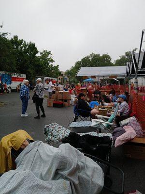 Crowd in line at 7 a.m.