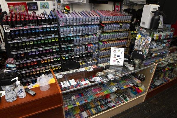 just a few of the art supplies we carry.