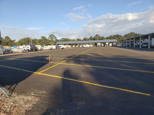 Line Striping Over Asphalt Millings in Daytona, FL