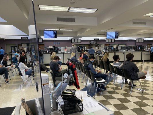 All the people waiting in line with theHandicap as they are treated as if they are healthy and not handicap