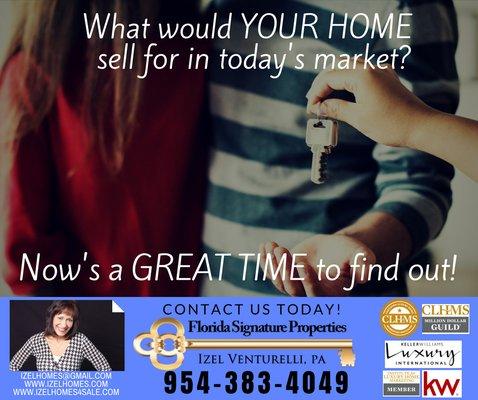 Ready to help you sell that home! Visit our website www.izelhomes.com or Call today! 954-383-4049