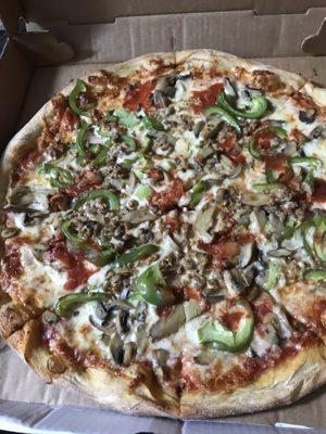 Large Pizza w/Sausage & Green Peppers