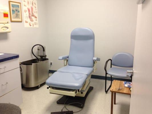 Boynton Beach foot examination room.