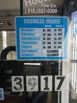 Their business hours