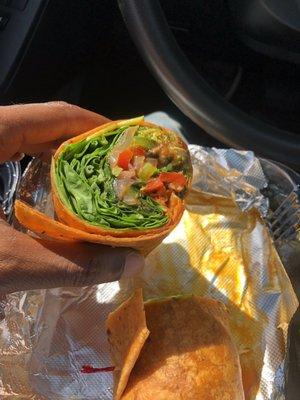 Grilled Veggie Wrap (inside)